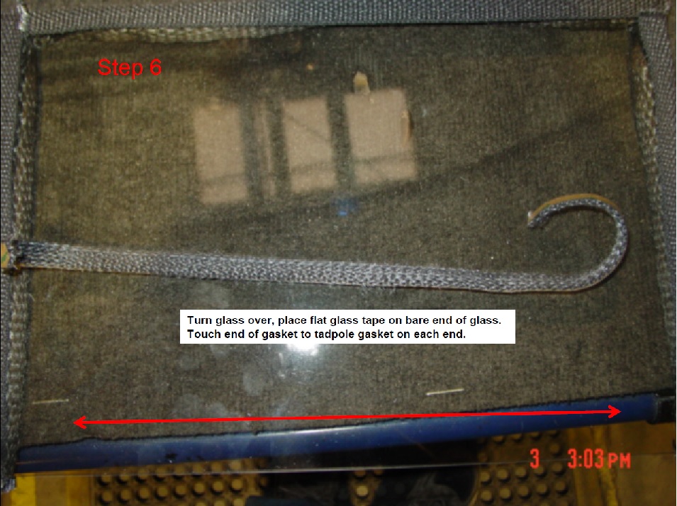 thumbnail image 2 of Quadrafire Pellet Stove Door Gasket Kit - 7ft Tadpole Seal With Adhesive (2 Pack) 2 of 6